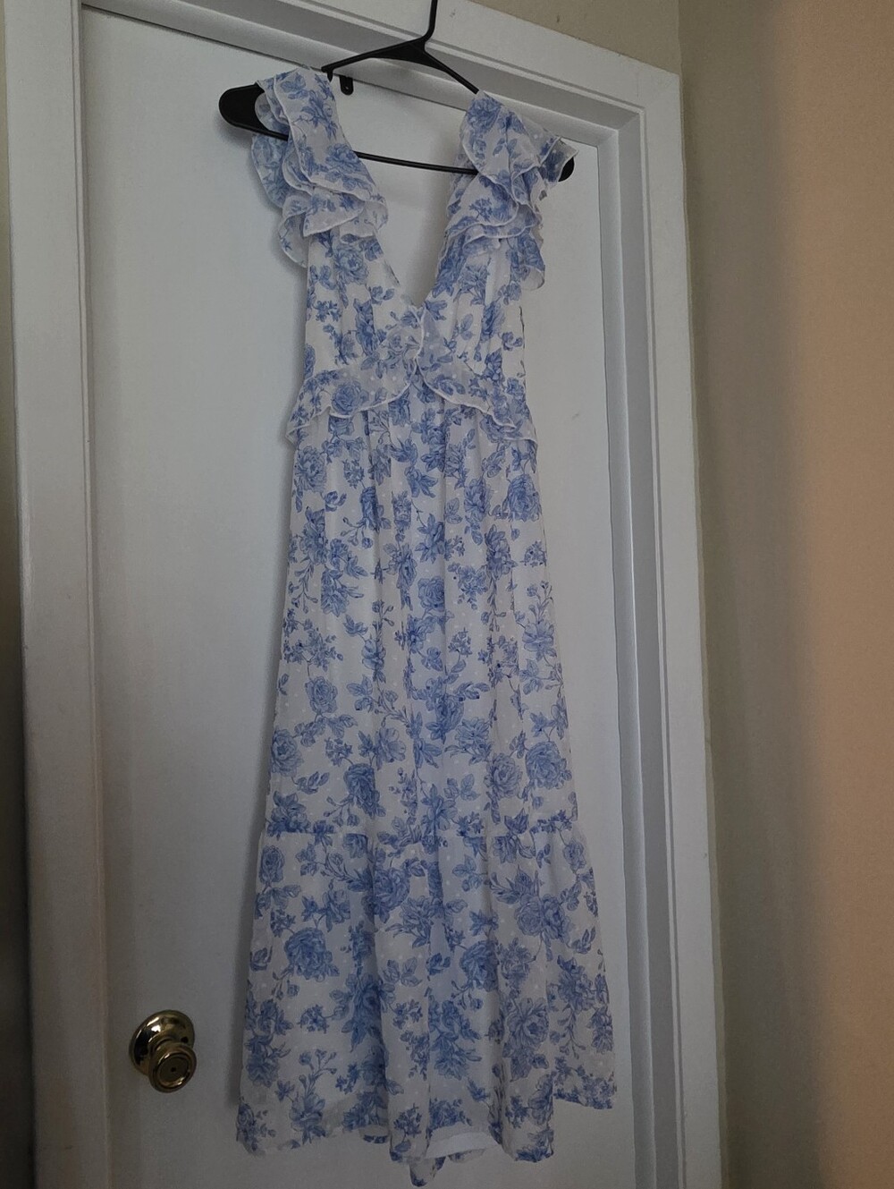 Altar'd State Fiona Fliral Cut Out Maxi Dress